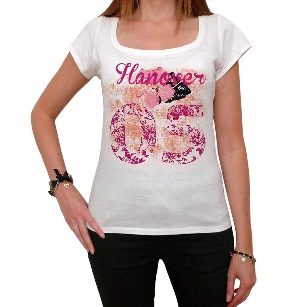 05, Hanover, Women's Short Sleeve Round Neck T-shirt 00008