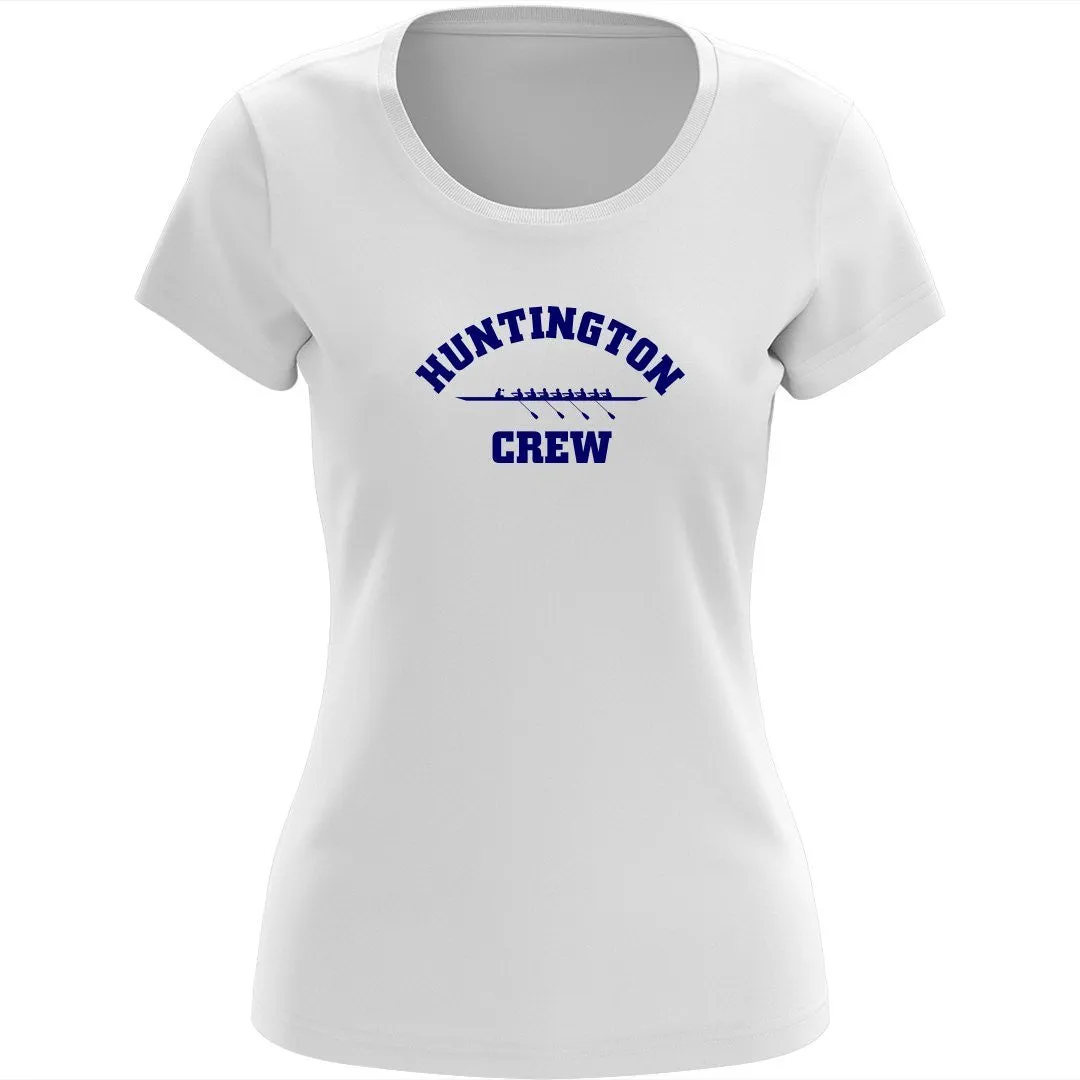 100% Cotton Huntington Crew Women's Team Spirit T-Shirt