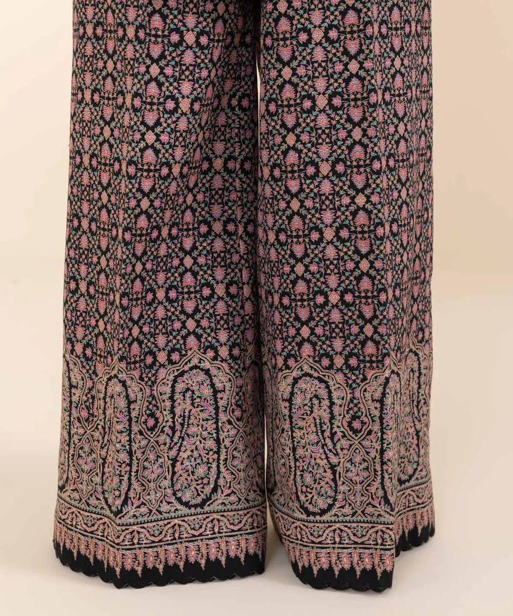 2 Piece - Embroidered Khaddar Suit