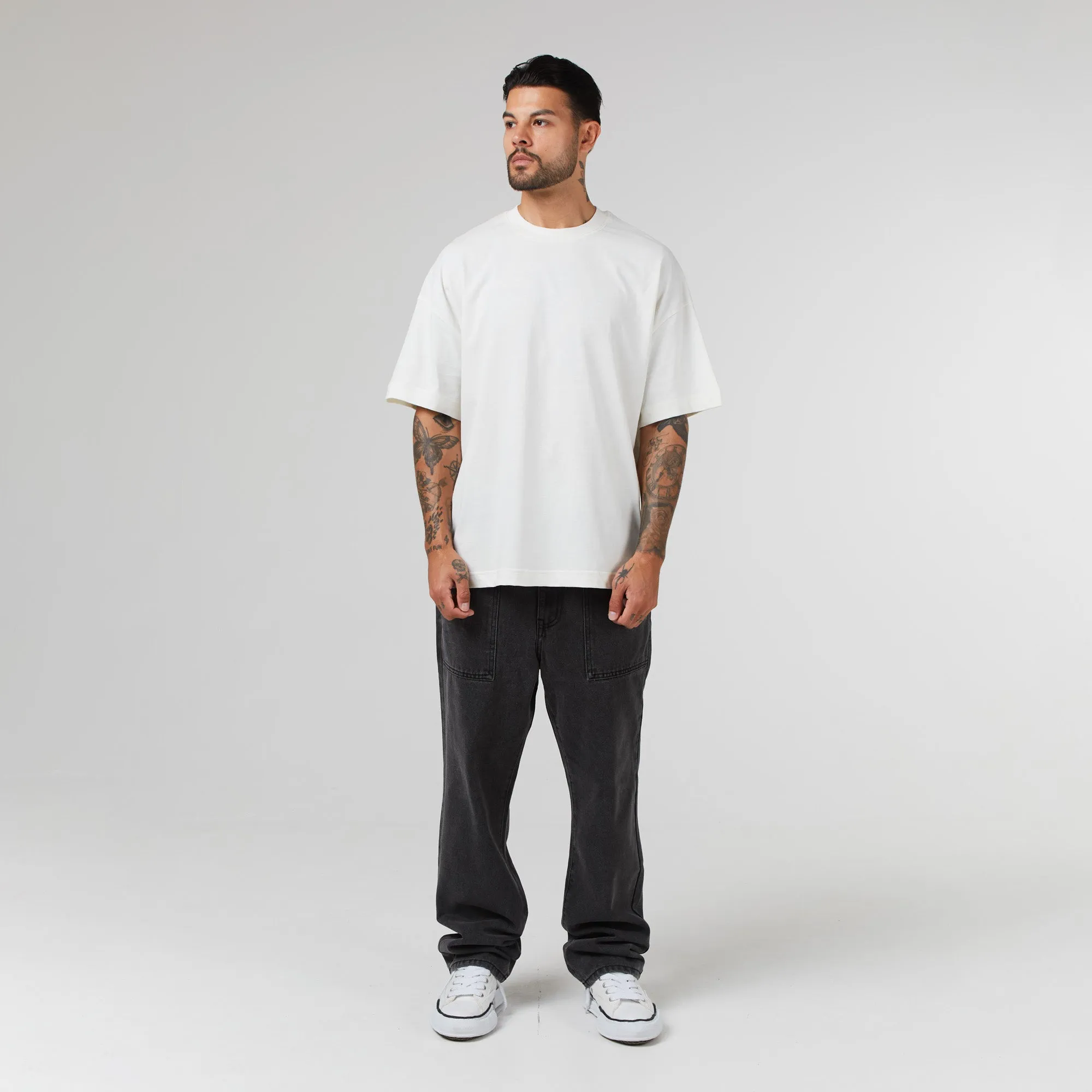 3 Pack Regular Fit T-Shirt | Black Off-White White