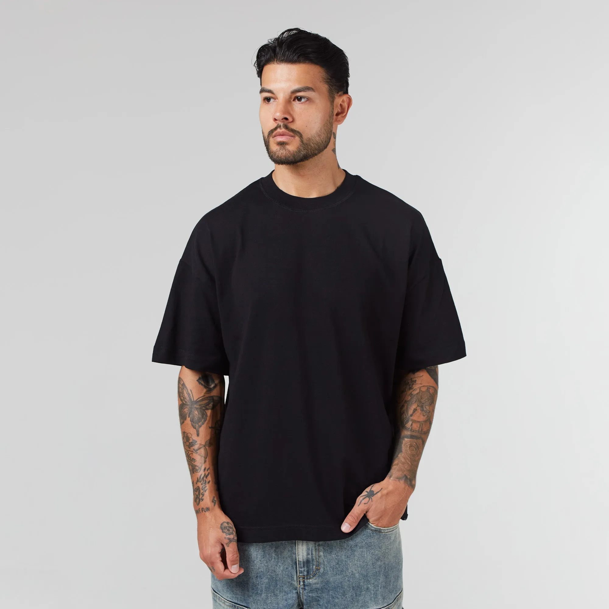 3 Pack Regular Fit T-Shirt | Black Off-White White