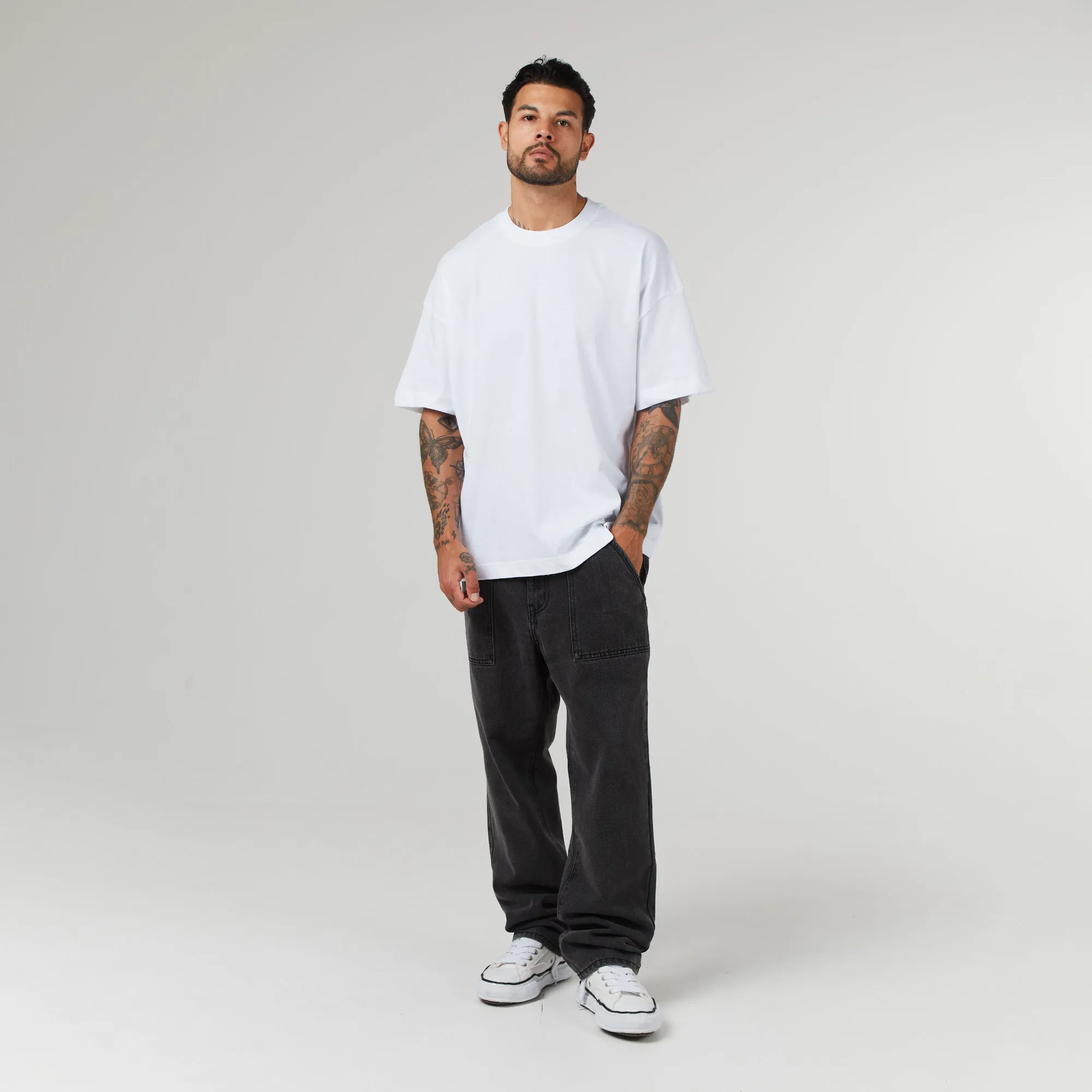3 Pack Regular Fit T-Shirt | Black Off-White White
