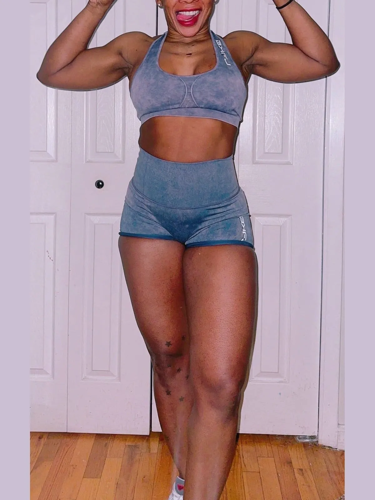 Acid Wash Sports Bra