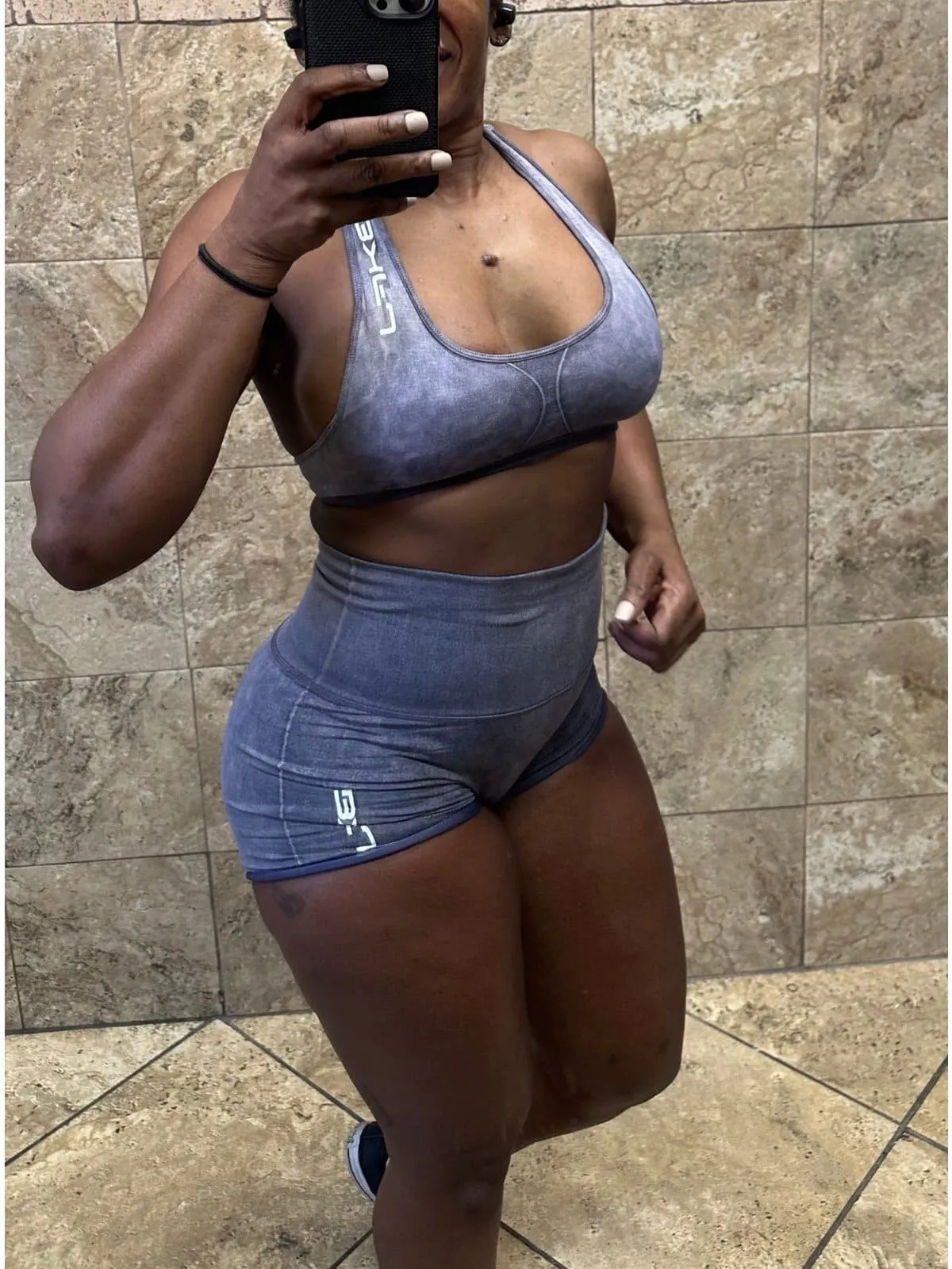 Acid Wash Sports Bra