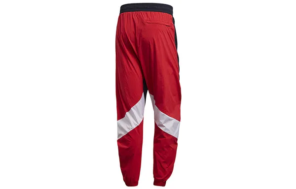 adidas M O Shape Pant Splicing Sports Bundle Feet Pants Red, Black