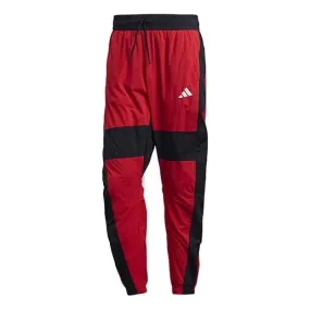 adidas M O Shape Pant Splicing Sports Bundle Feet Pants Red, Black