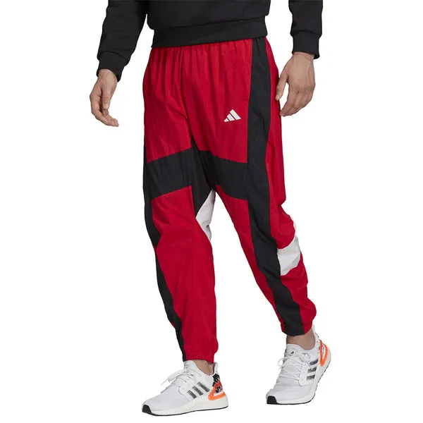 adidas M O Shape Pant Splicing Sports Bundle Feet Pants Red, Black