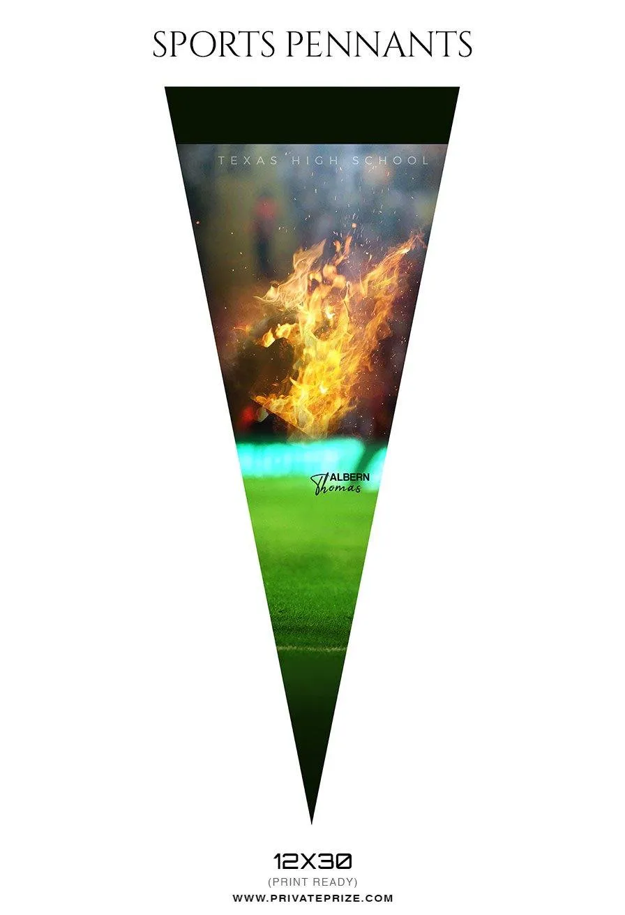 Albern Thomas - Football Pennants Photography Templates