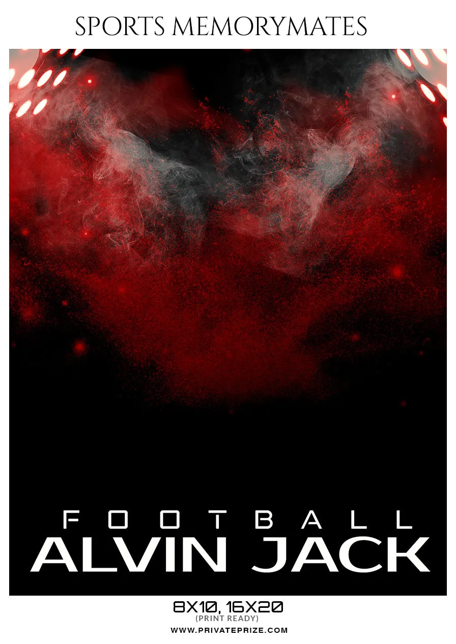 Alvin Jack - Football Sports Memory Mates Photography Template