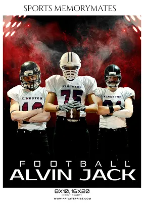Alvin Jack - Football Sports Memory Mates Photography Template