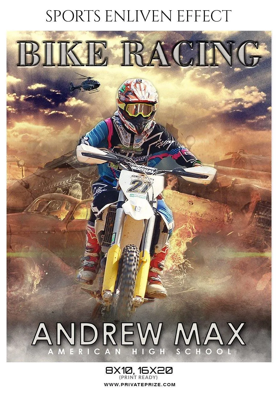 Andrew Max  - Bike Racing Sports Enliven Effects Photography Template