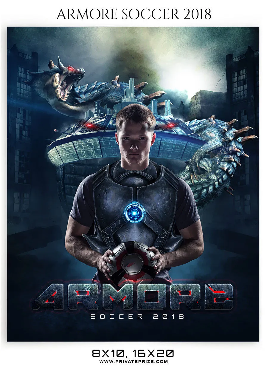 Armore Soccer 2018 Themed Sports Photography Template