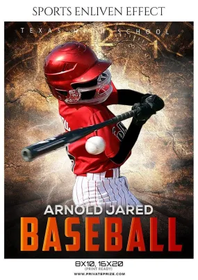Arnold Jared - Baseball Sports Enliven Effects Photography Template