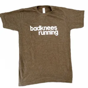 badknees running T-shirt - Heather Brown