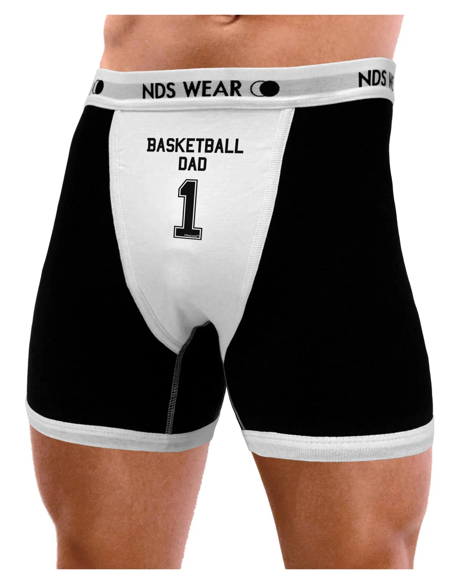 Basketball Dad Jersey Mens NDS Wear Boxer Brief Underwear by TooLoud
