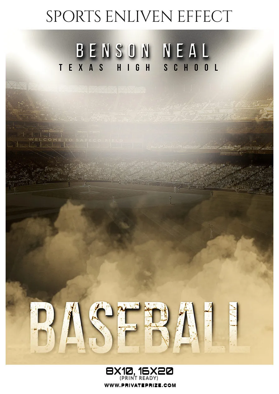 Benson Neal - Baseball Sports Enliven Effects Photoshop Template