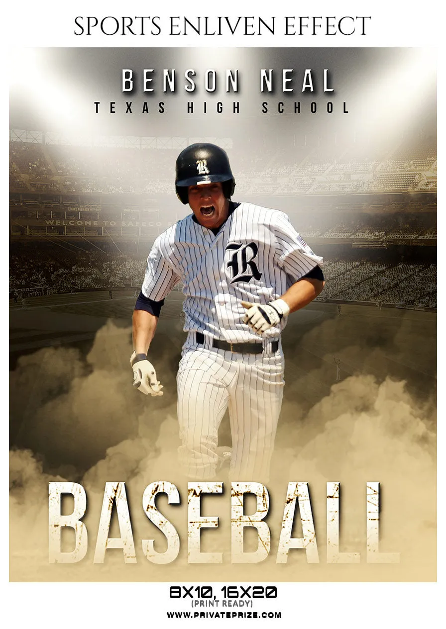 Benson Neal - Baseball Sports Enliven Effects Photoshop Template