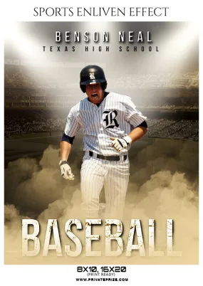 Benson Neal - Baseball Sports Enliven Effects Photoshop Template