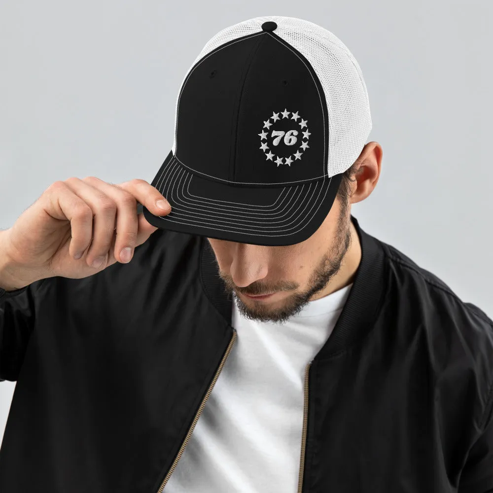 Betsy Ross 1776 13 stars Trucker Cap
