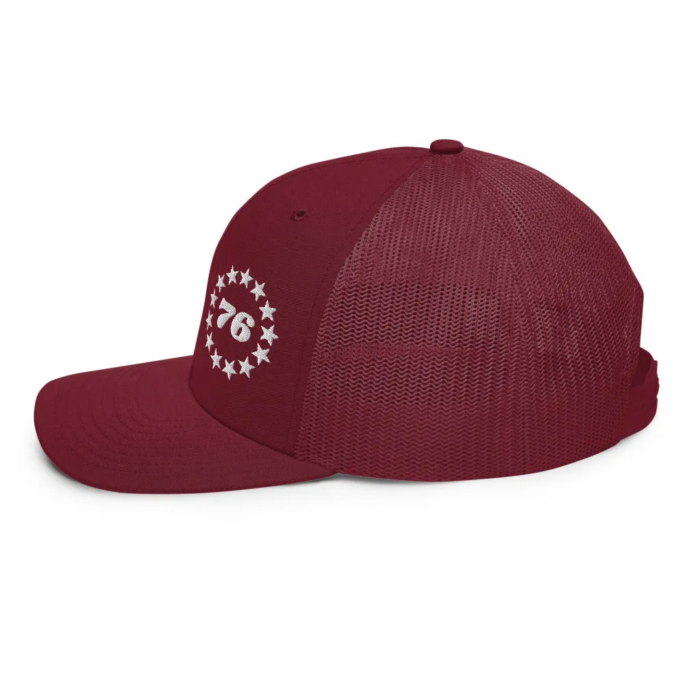 Betsy Ross 1776 13 stars Trucker Cap