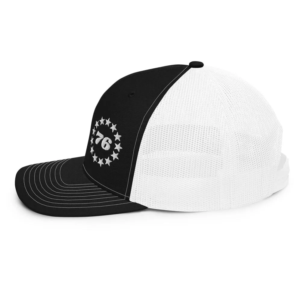 Betsy Ross 1776 13 stars Trucker Cap