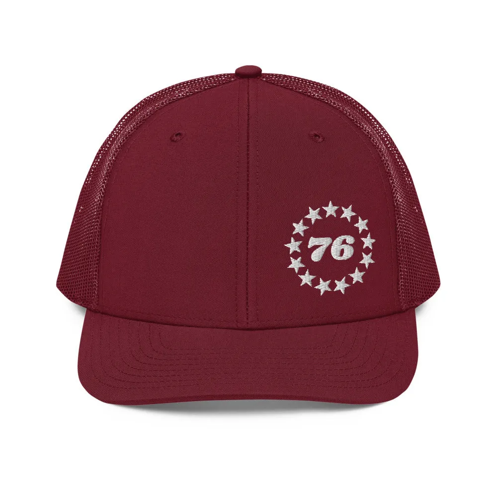 Betsy Ross 1776 13 stars Trucker Cap