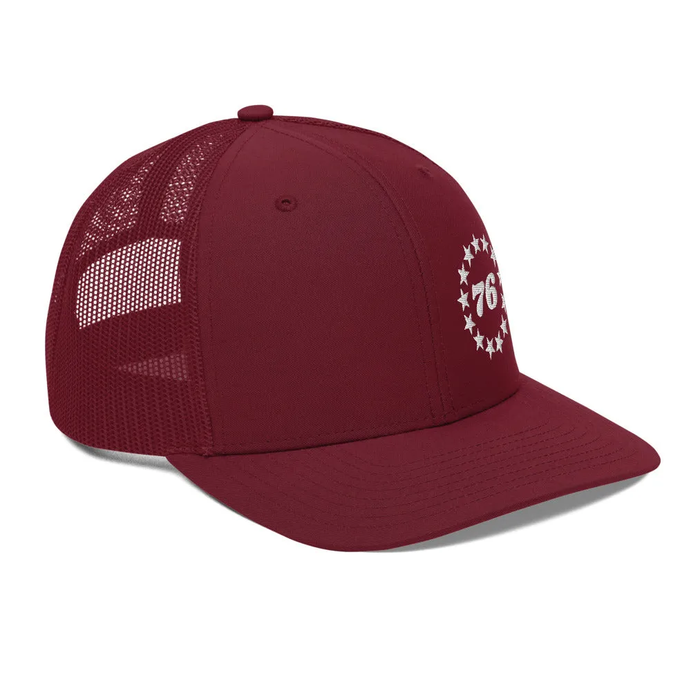 Betsy Ross 1776 13 stars Trucker Cap