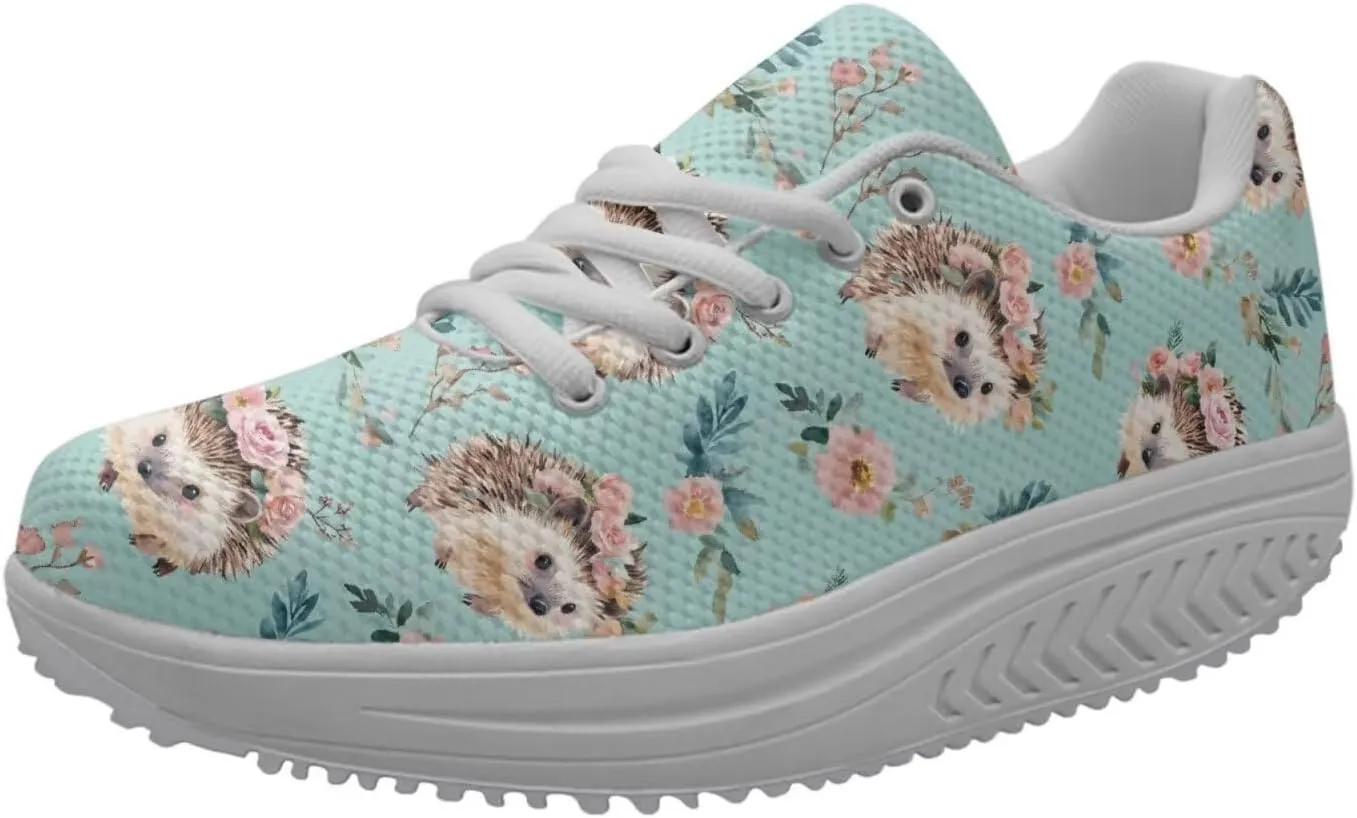 Bigcardesigns Fashion Fitness Walking Sneaker Casual Women Wedge Platform Shoes