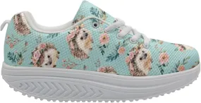 Bigcardesigns Fashion Fitness Walking Sneaker Casual Women Wedge Platform Shoes