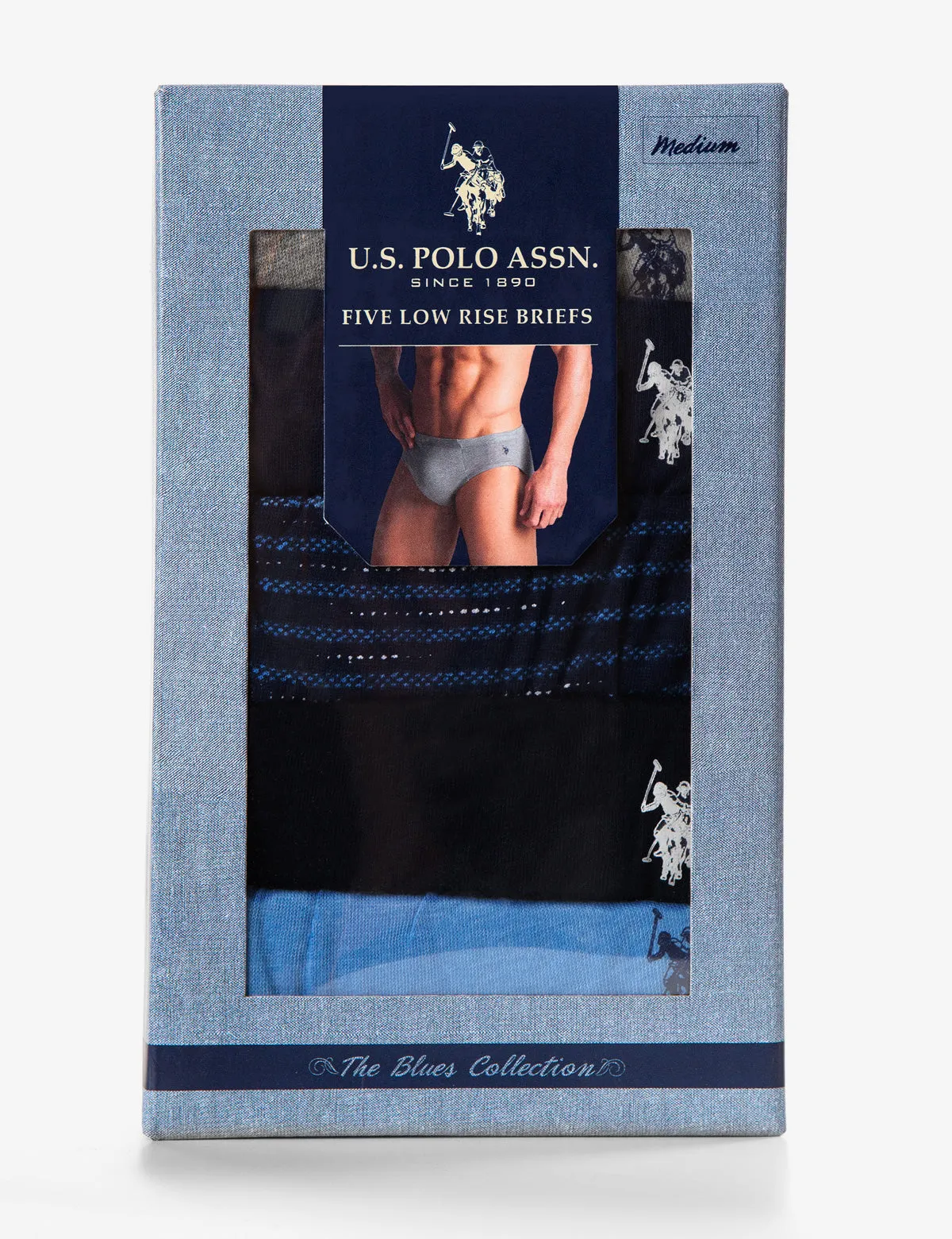 Blue Collection 5PK Low Rise Briefs