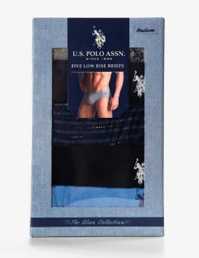 Blue Collection 5PK Low Rise Briefs