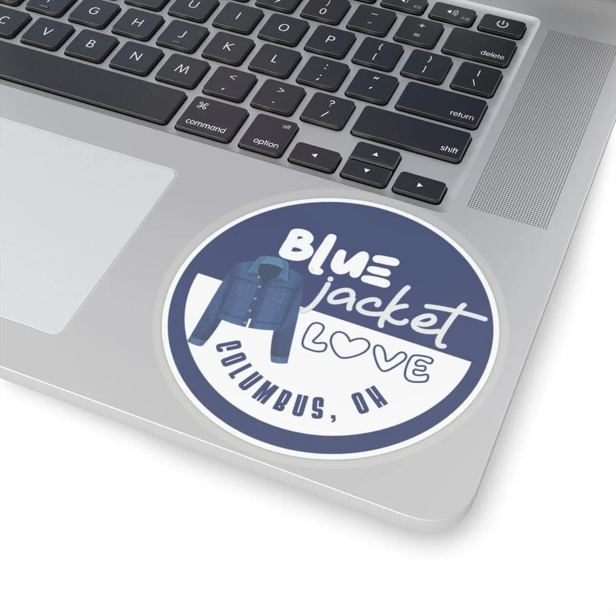 Blue Jacket Love Sticker