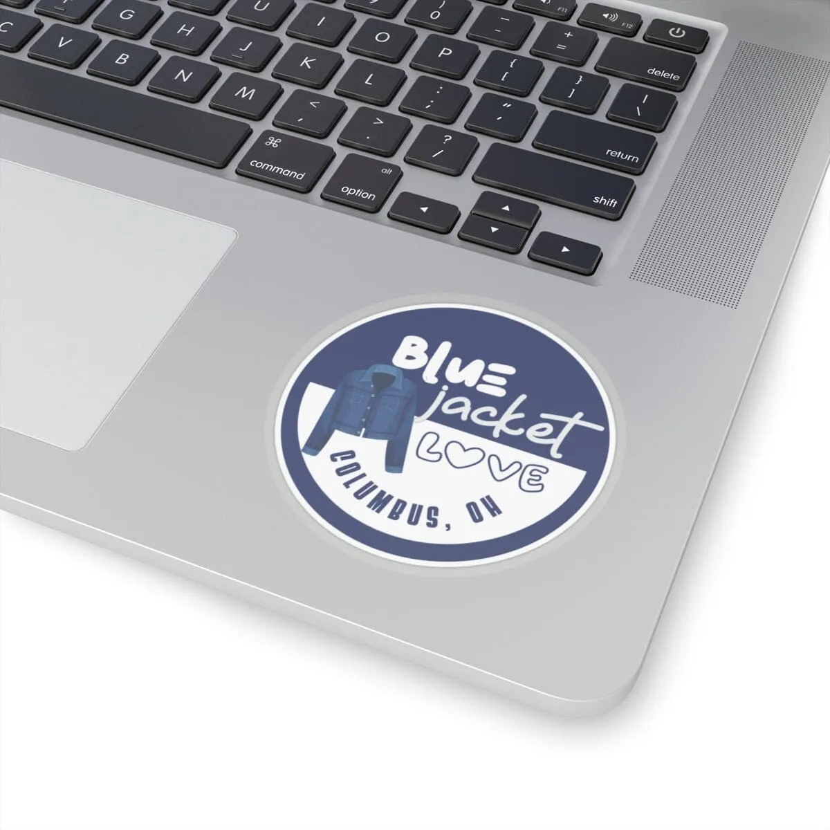 Blue Jacket Love Sticker
