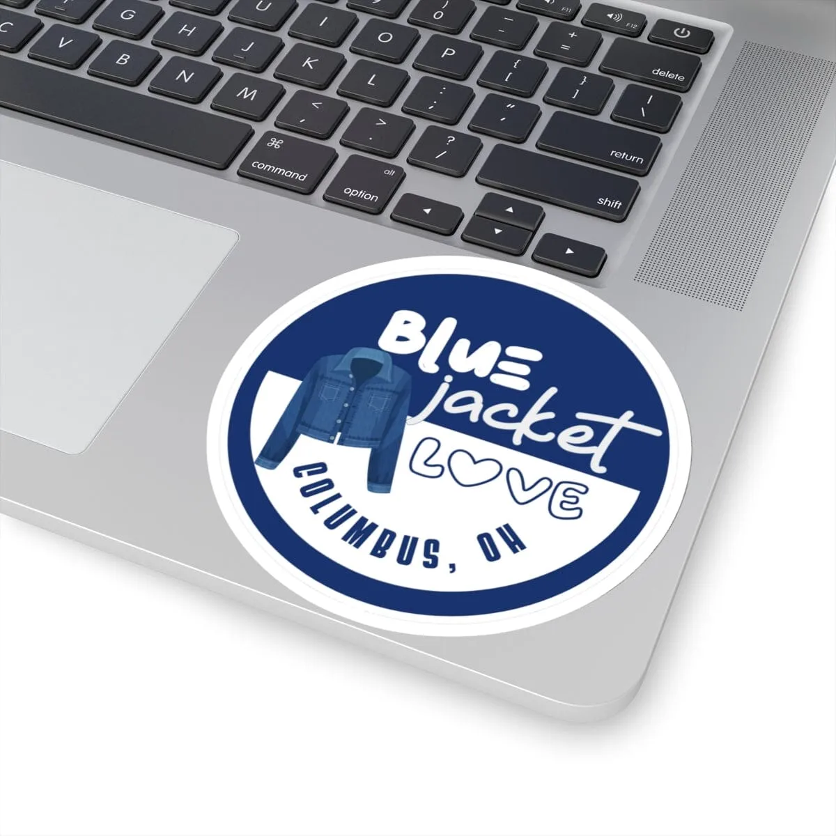 Blue Jacket Love Sticker
