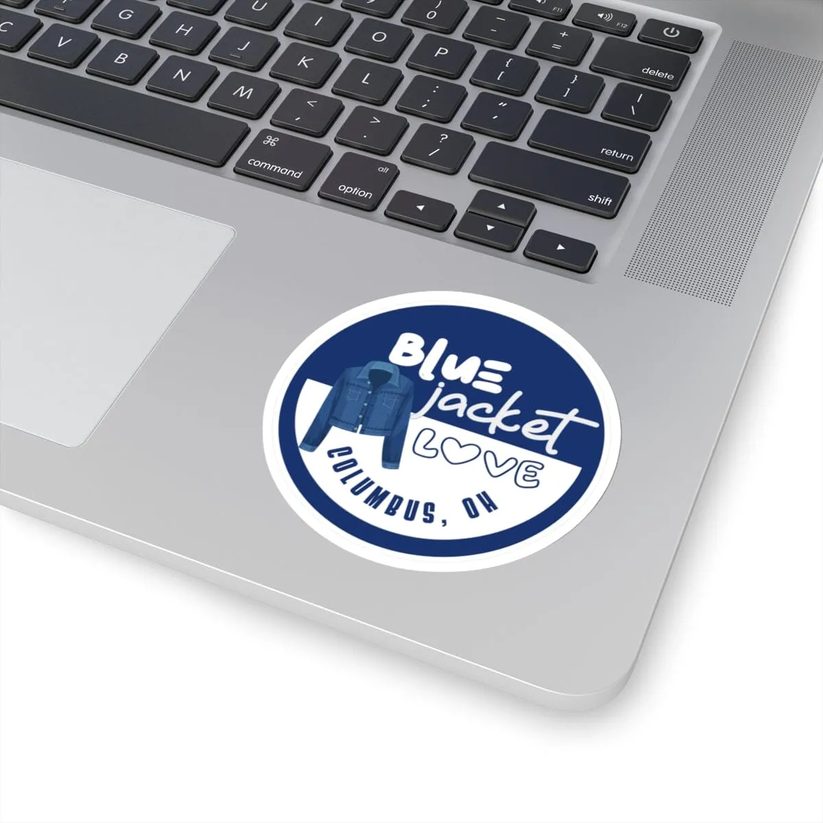 Blue Jacket Love Sticker