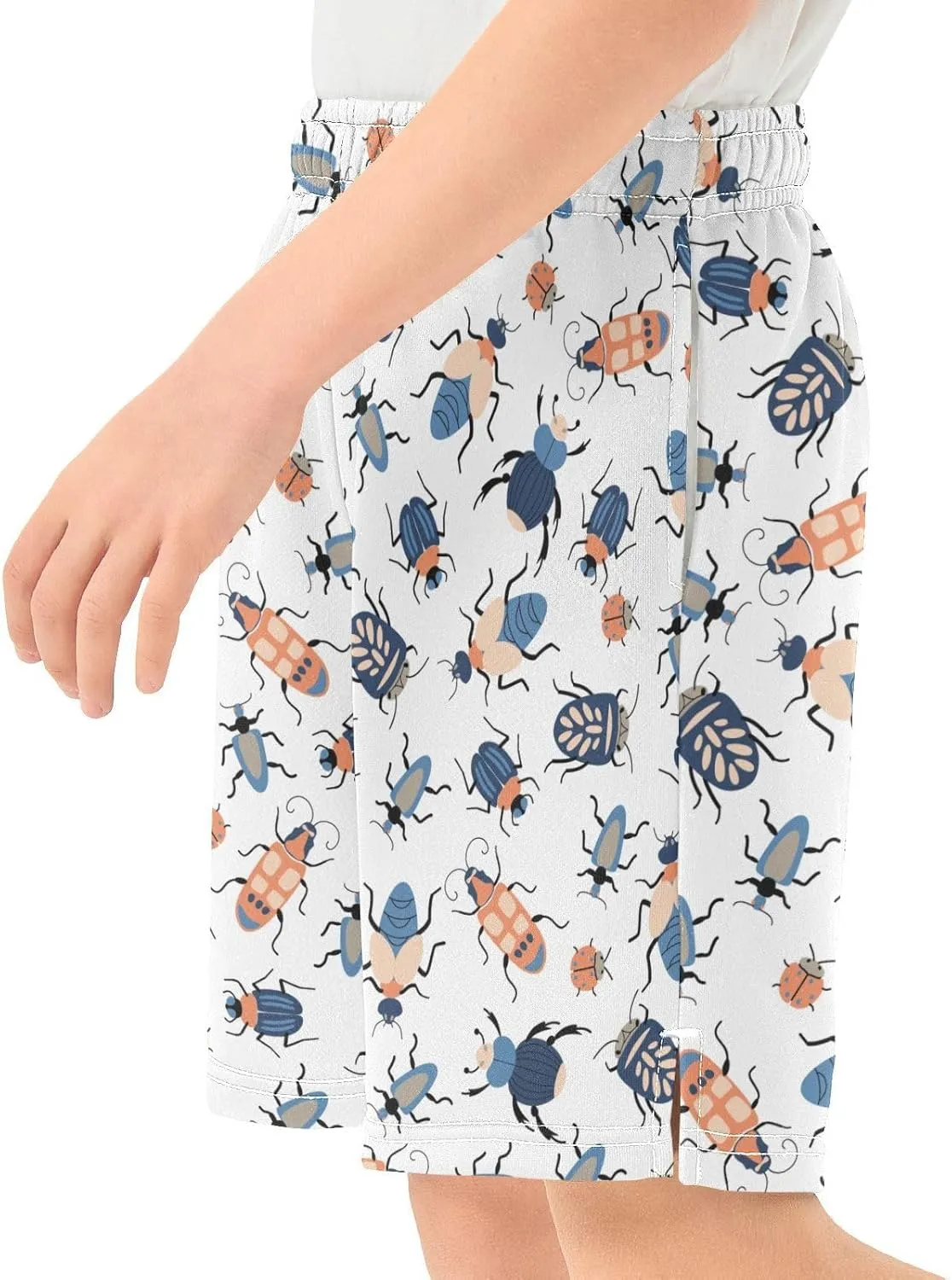 Boys Athletic Shorts Size 7-15 Boys' Casual Shorts with Pockets Elastic Waist Summer Kids Bottom for Sports Homewear