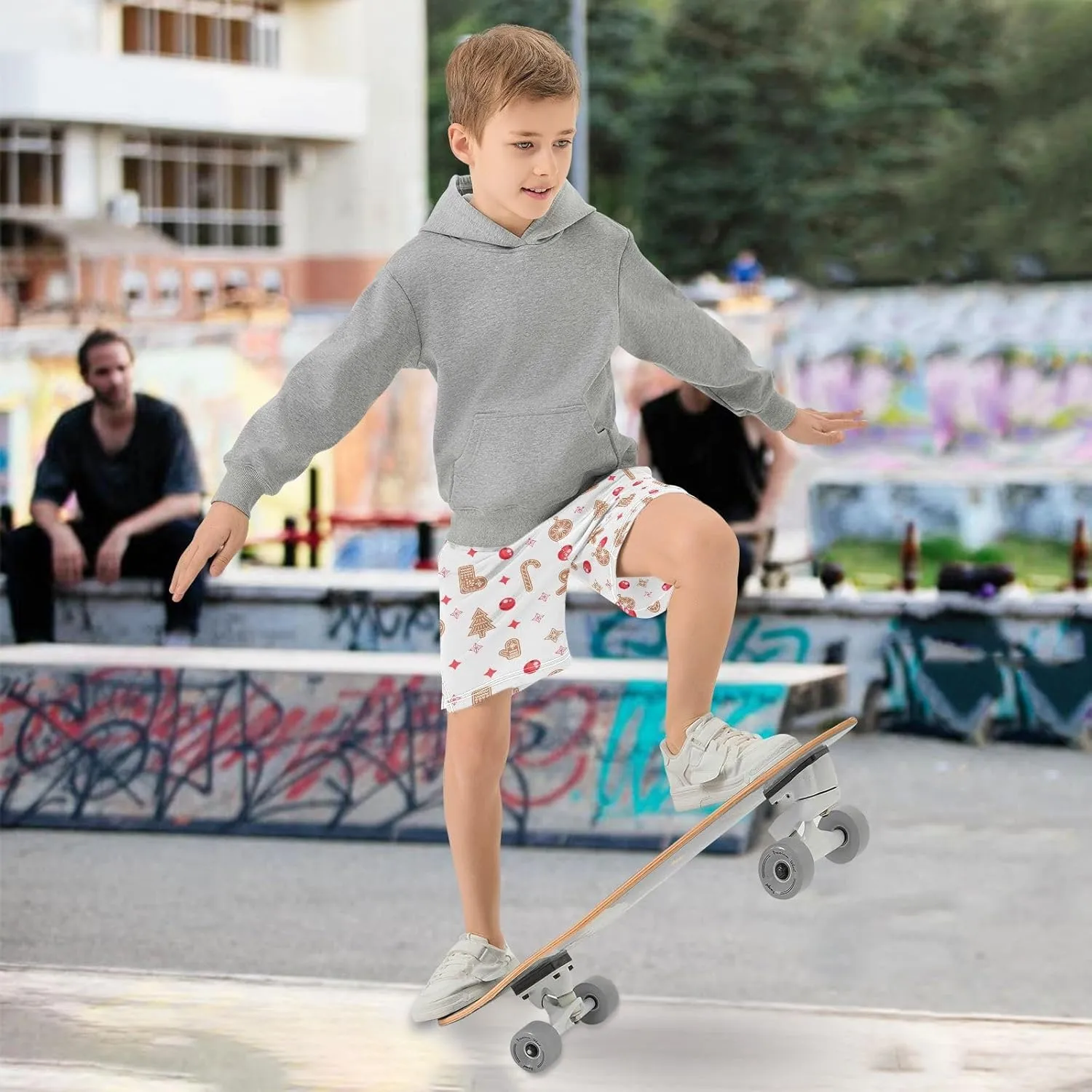 Boys Athletic Shorts Size 7-15 Boys' Casual Shorts with Pockets Elastic Waist Summer Kids Bottom for Sports Homewear