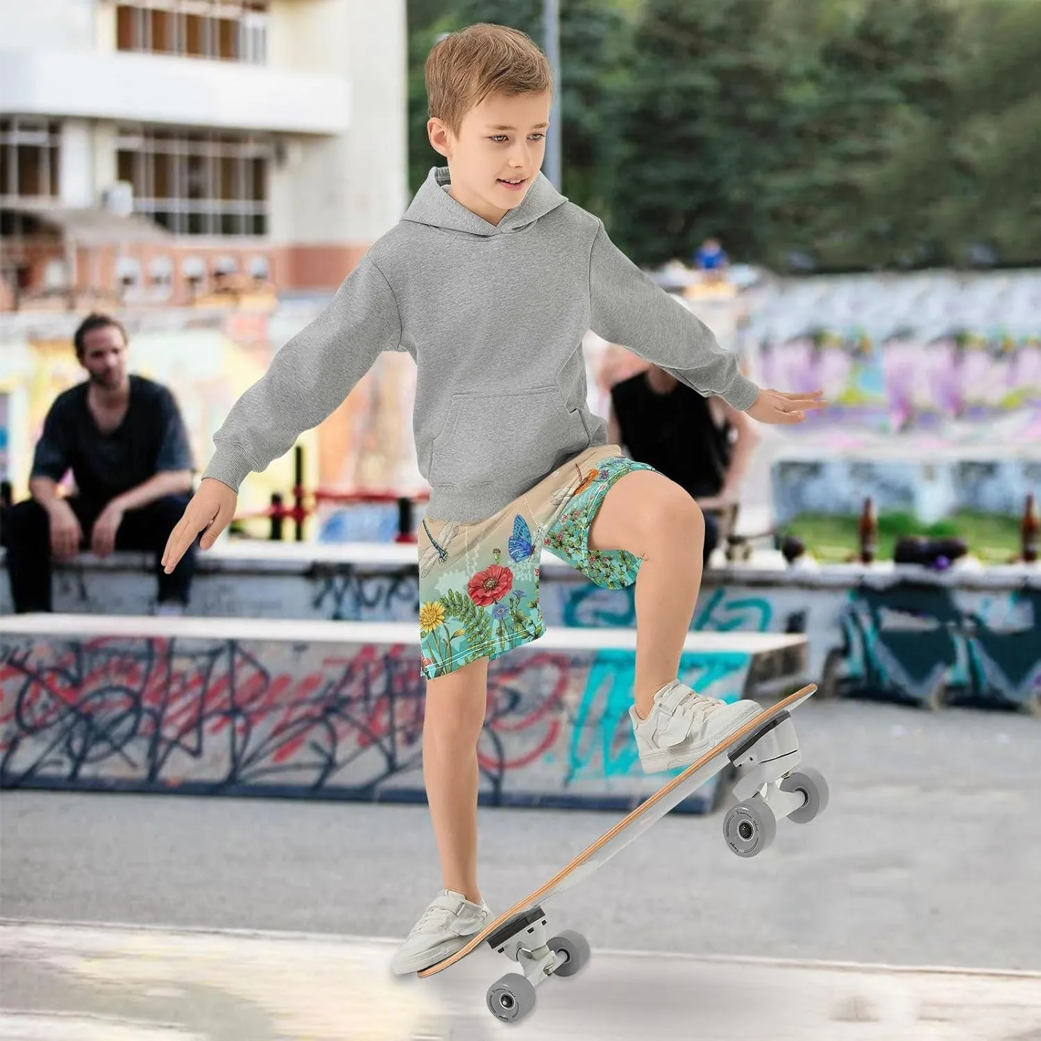 Boys Athletic Shorts Size 7-15 Boys' Casual Shorts with Pockets Elastic Waist Summer Kids Bottom for Sports Homewear