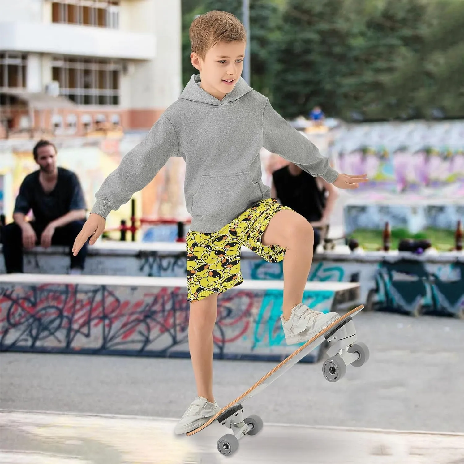 Boys Athletic Shorts Size 7-15 Boys' Casual Shorts with Pockets Elastic Waist Summer Kids Bottom for Sports Homewear