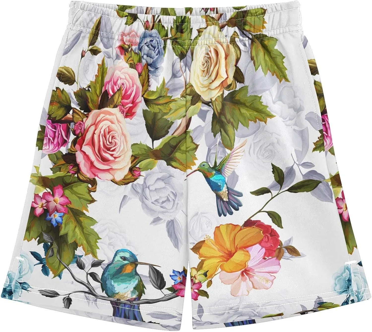Boys Athletic Shorts Size 7-15 Boys' Casual Shorts with Pockets Elastic Waist Summer Kids Bottom for Sports Homewear