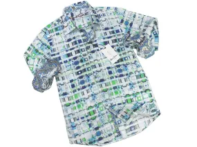Boy's Sport Shirt 21296 White Print