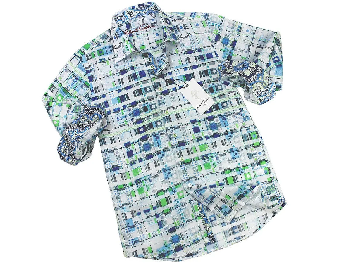 Boy's Sport Shirt 21296 White Print