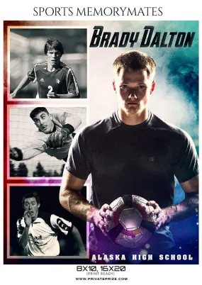 Brady Dalton - Soccer Sports Memory Mates Photography Template