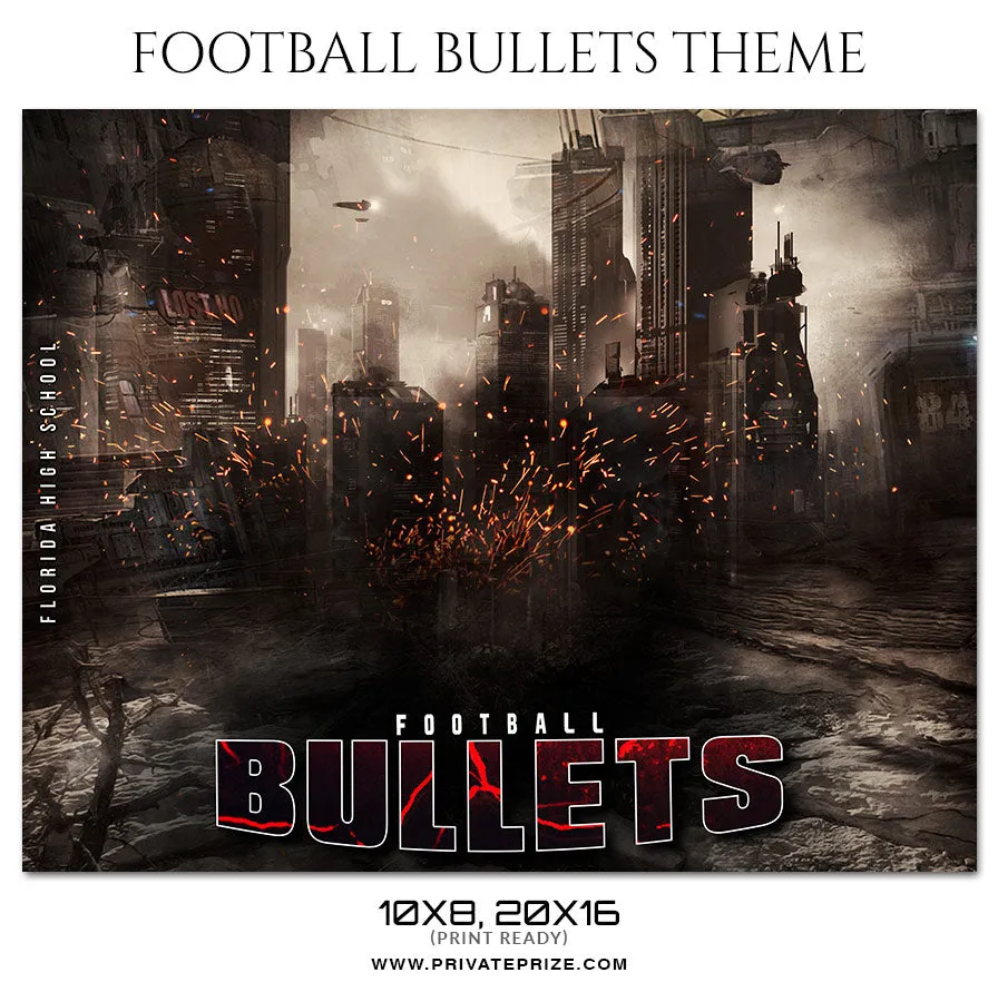 Bullets - Football Themed Sports Photography Template