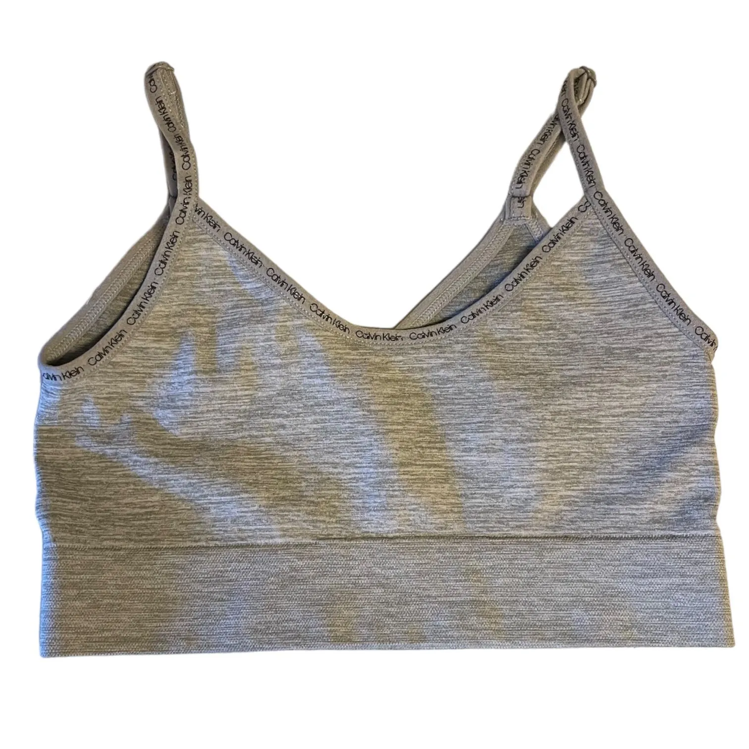 Calvin Klein Girl's Gray Sports Bra Size Small 6/6X