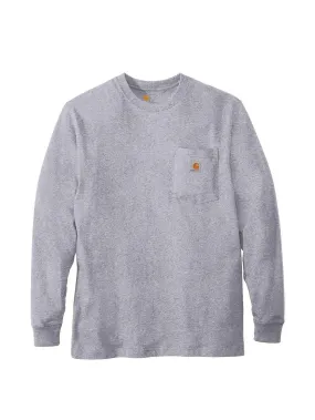 Carhartt Pocket Long Sleeve Tee Heather Grey