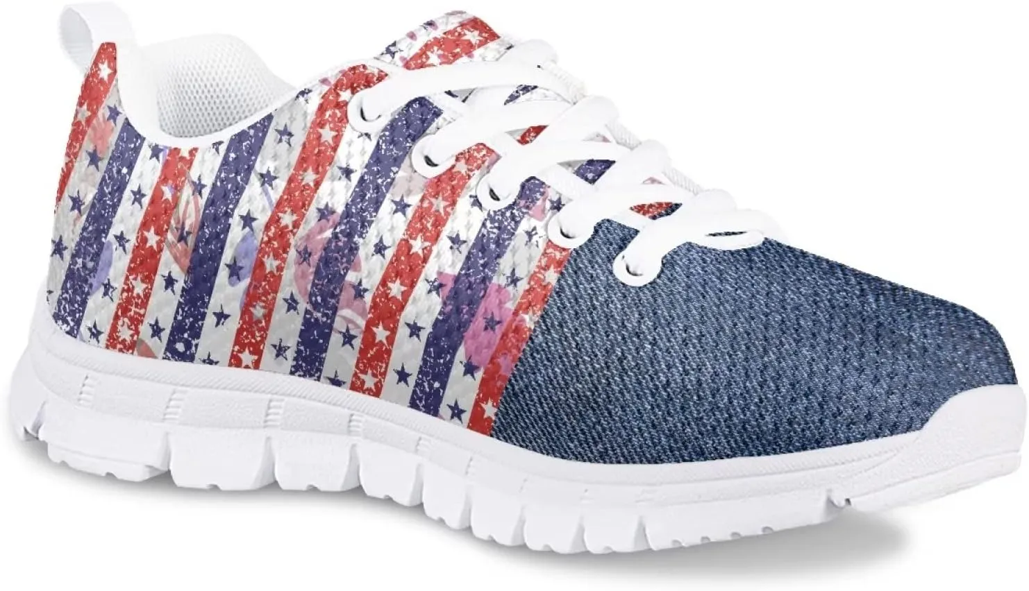 Cat Dog Print Mesh Tennis Shoes for Kids Girls Soft Breathable Lightweight Cute Athletic Running Shoes