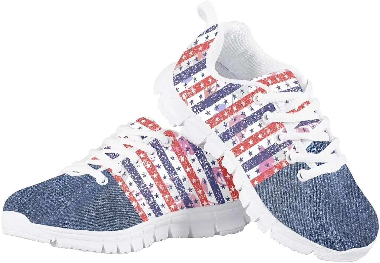 Cat Dog Print Mesh Tennis Shoes for Kids Girls Soft Breathable Lightweight Cute Athletic Running Shoes