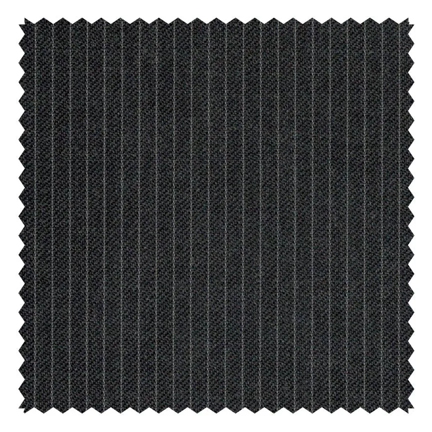 Charcoal Reda "Four Seasons" Narrow Pinstripe