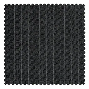 Charcoal Reda "Four Seasons" Narrow Pinstripe